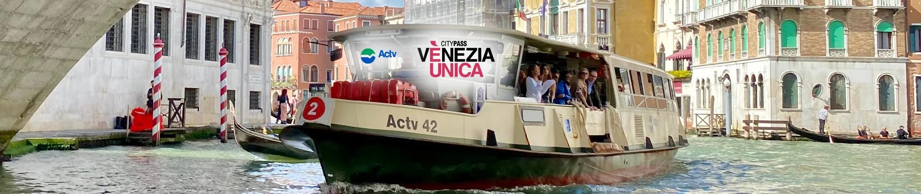 Acquista il voucher per il trasporto pubblico della città di Venezia